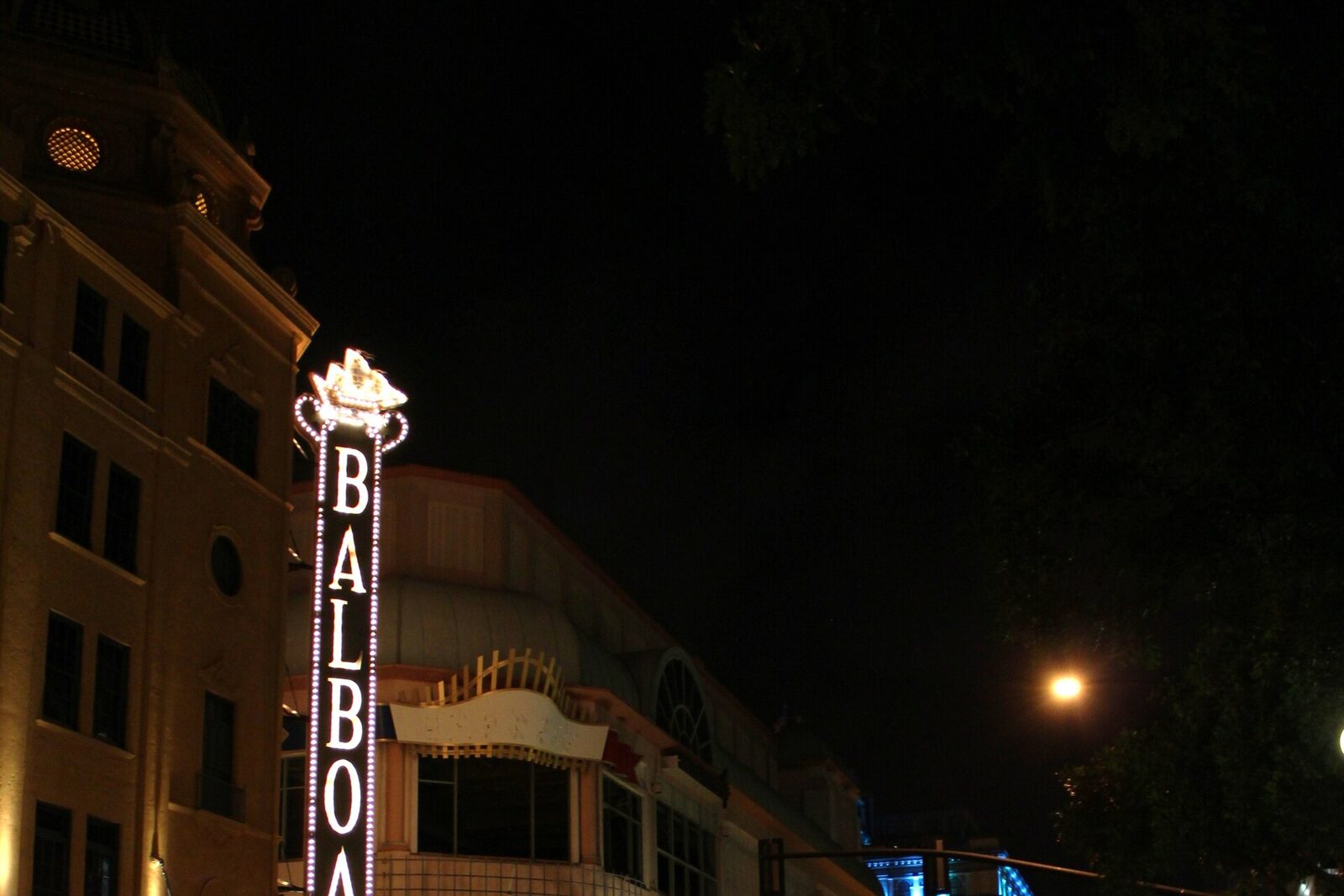 Historic Gaslamp Quarter storefronts in downtown San Diego