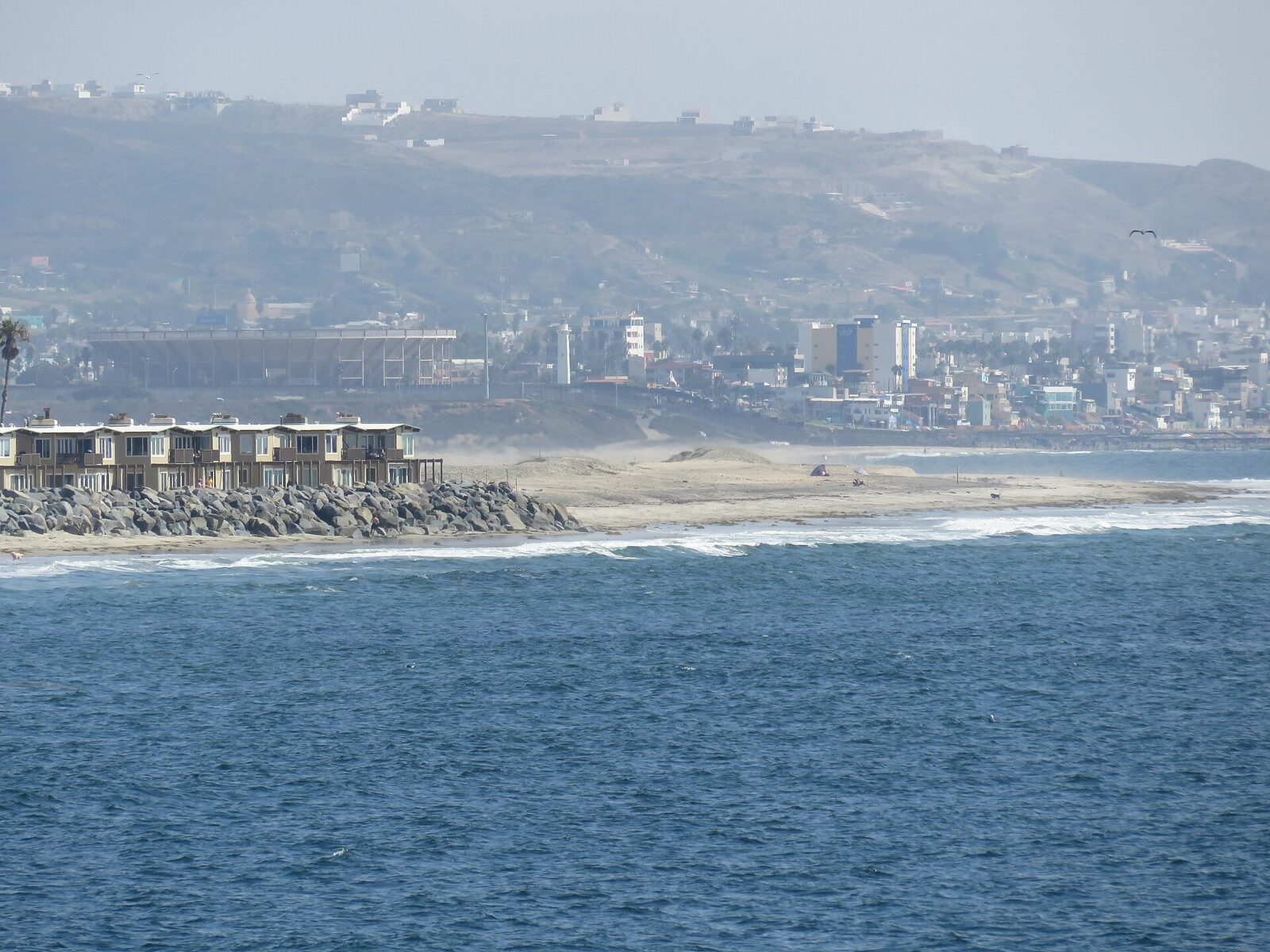 The Imperial Beach pier and open shoreline