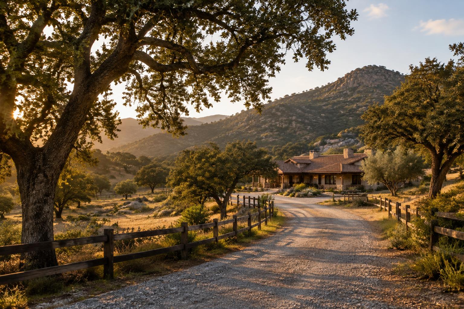 Jamul ranch homes on open backcountry land
