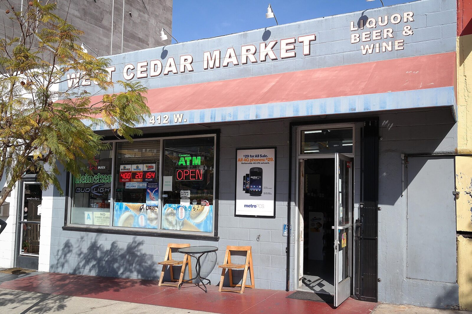 Storefronts in San Diego's Little Italy near India Street