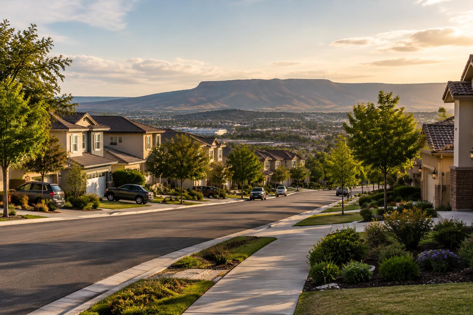 Mira Mesa suburban homes on a wide residential street