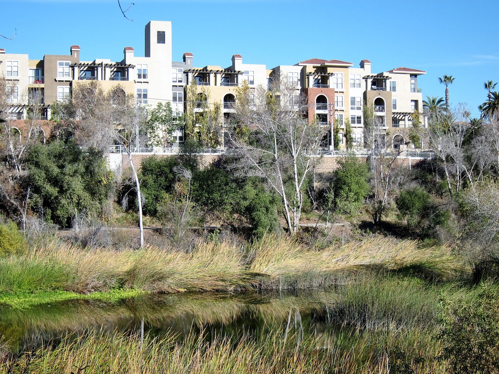 A view across Mission Valley in San Diego