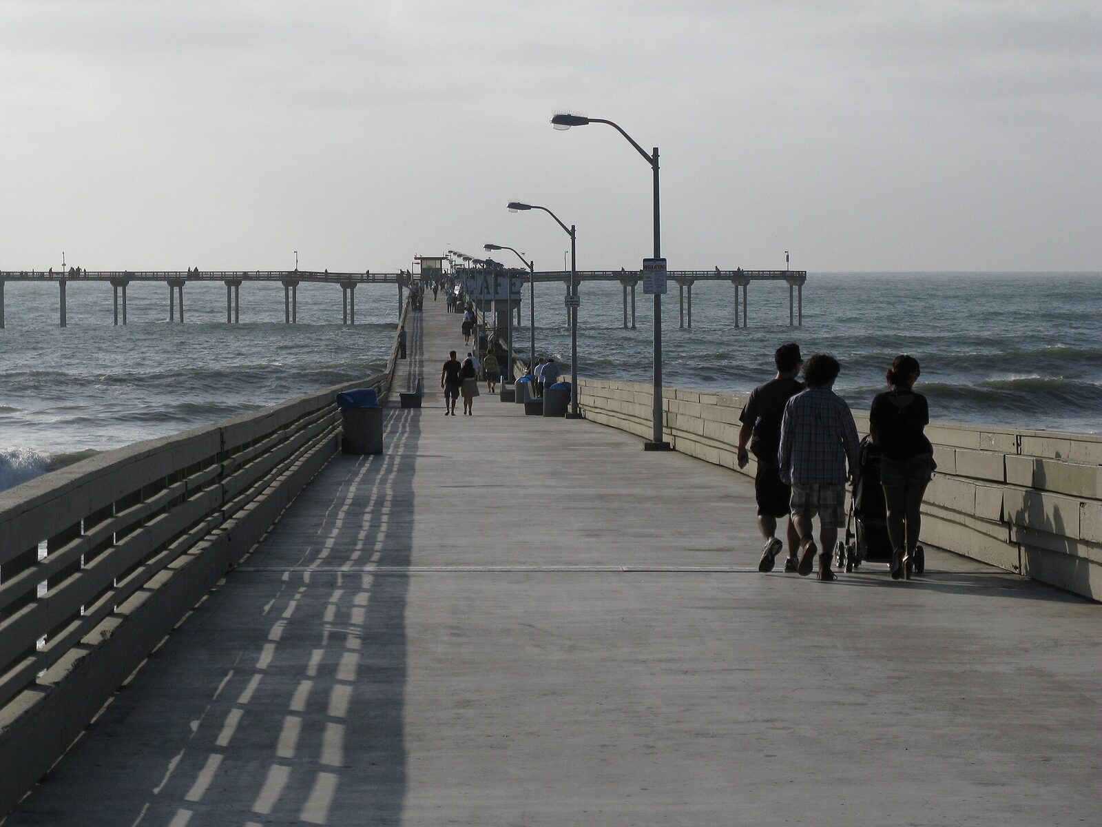 Ocean Beach pier and Newport Avenue in San Diego