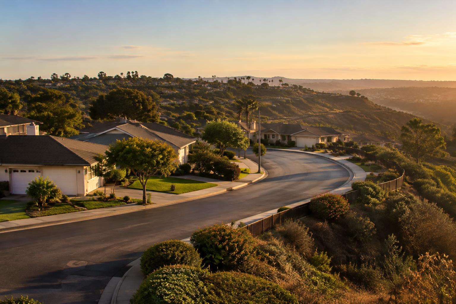 Serra Mesa ranch homes on a quiet street